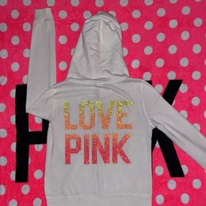 Vs PINK bling zip up